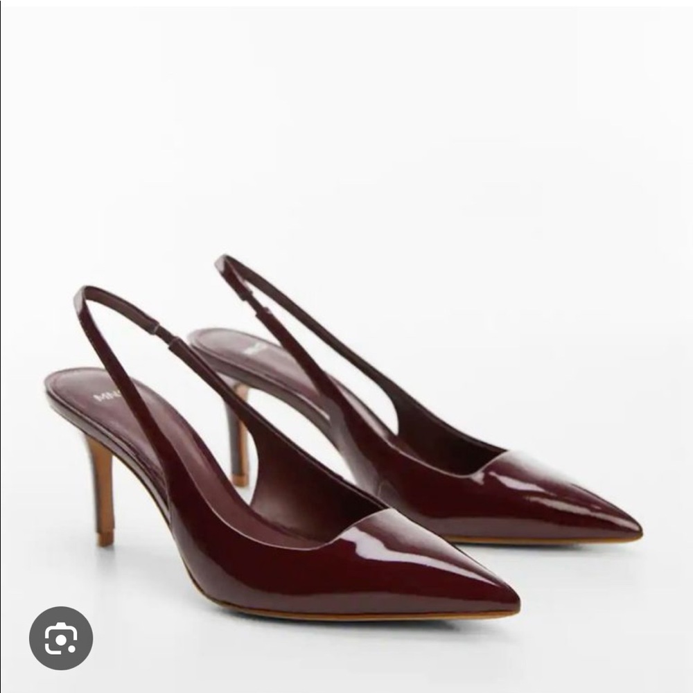 Mango Cherry Red Pointed Toe Kitten Heels Size 38/W7.5 | Brand New With Tags!